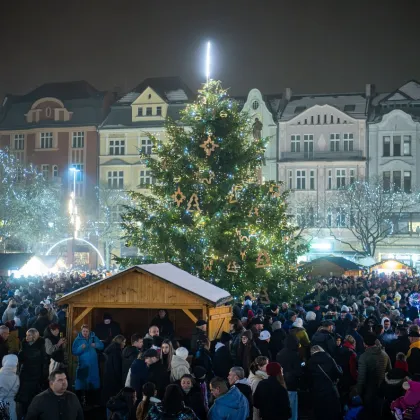 Ostravské Vánoce touží rozsvítit Ostravu. Vánoční strom už svítí i v Domově Magnolie