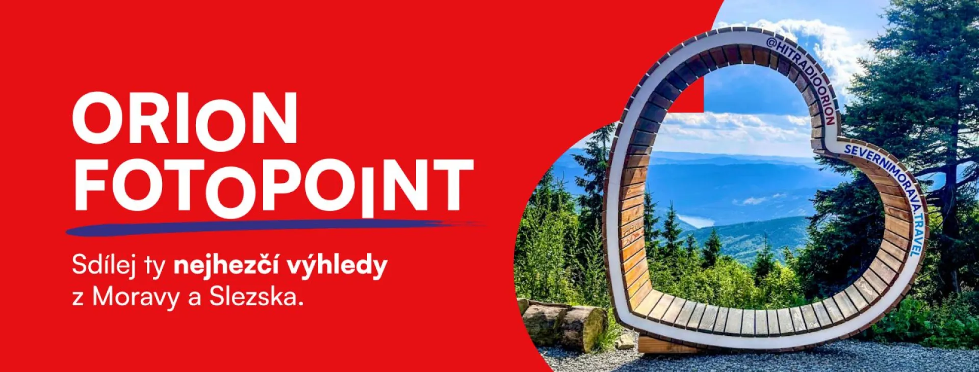 Sedněte si, vyfoťte se a užijte si výlet. Na Hitrádio Orion přibyly tři nové fotopointy!